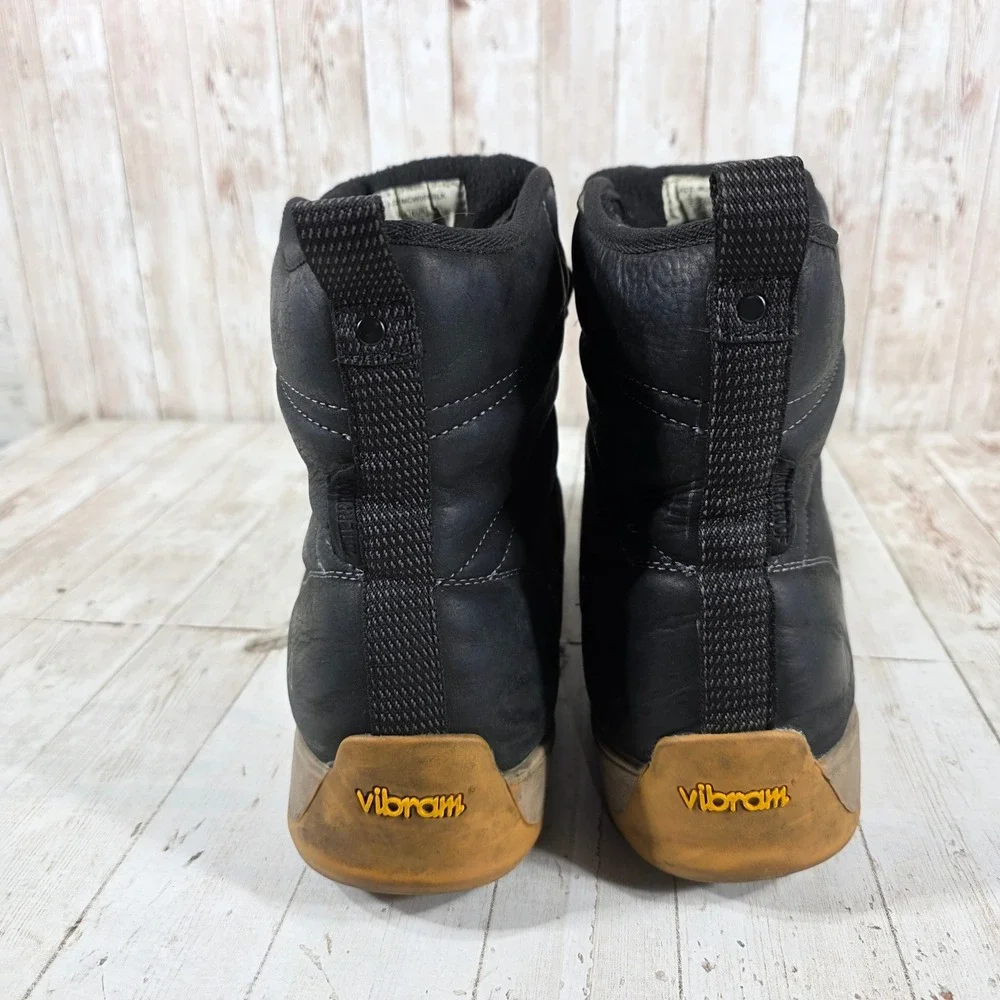 Forsake Mens Black Leather Insulated Vibram Winter Boots AD21MCW008-BLK 11